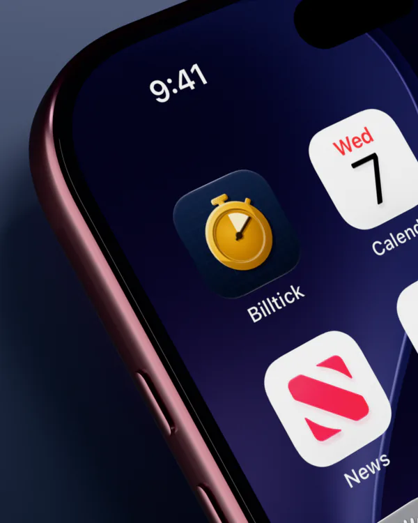 Billtick on an iPhone home screen