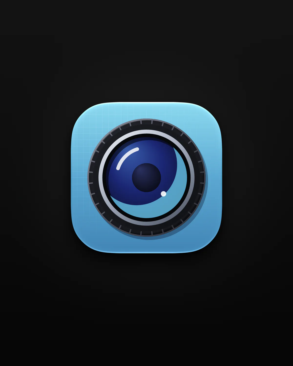 Clearshot app icon on black