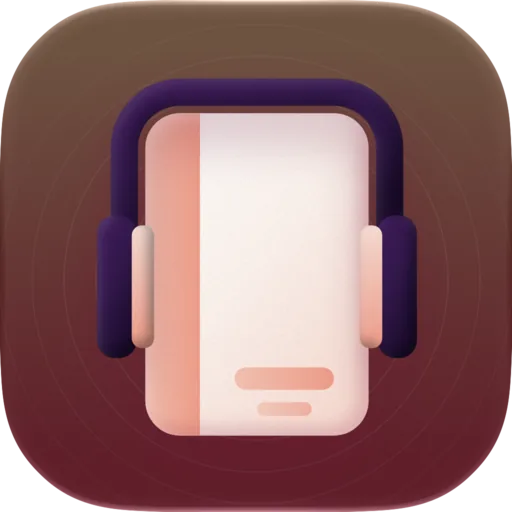 Earshelf icon, dark appearance