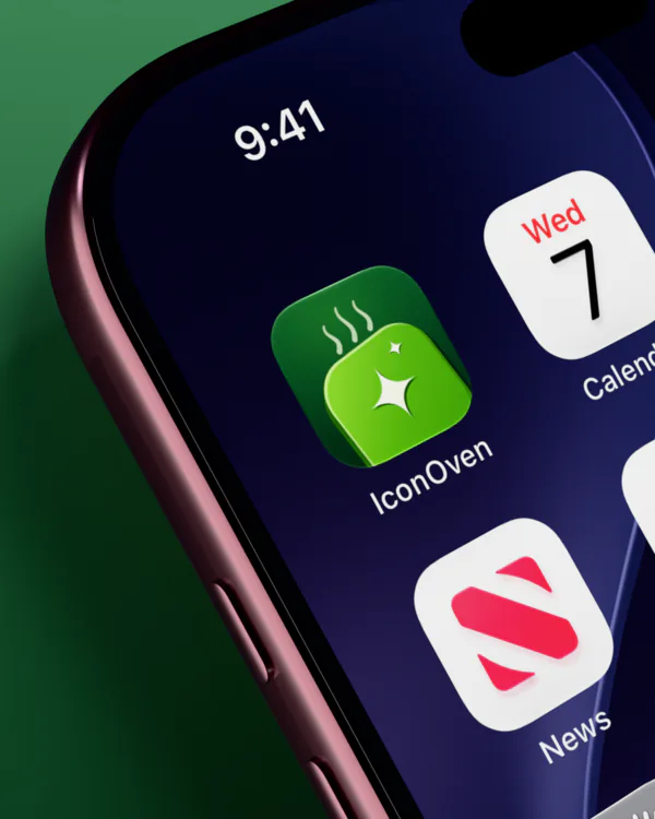 IconOven on an iPhone home screen