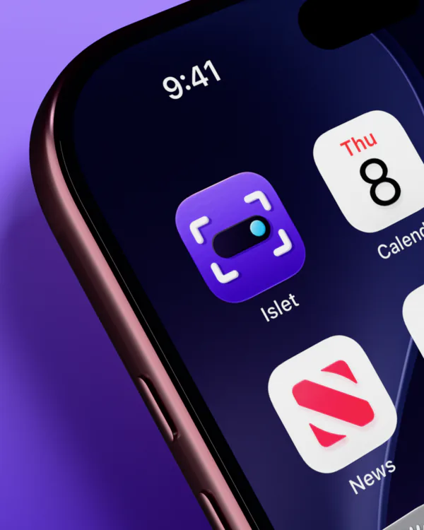 Islet on an iPhone home screen