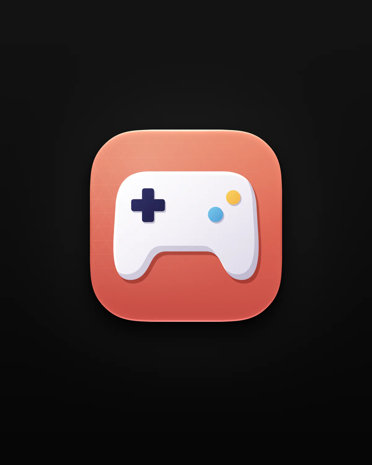 Joypad app icon on black