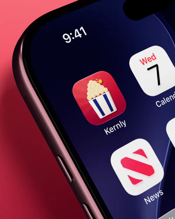 Kernly on an iPhone home screen