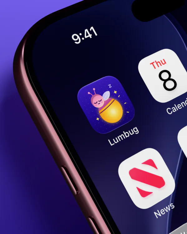 Lumbug on an iPhone home screen
