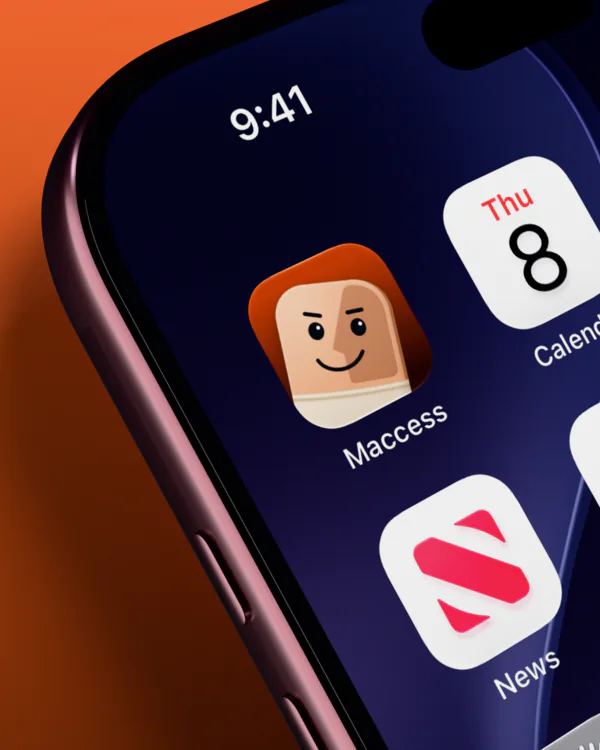 Maccess on an iPhone home screen