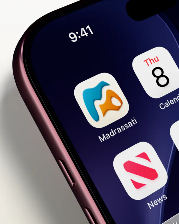 Madrassati on an iPhone home screen