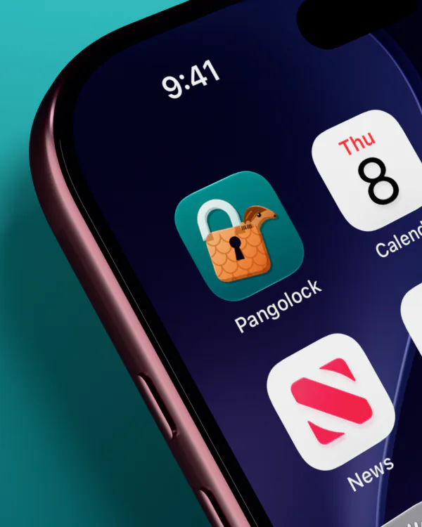 Pangolock on an iPhone home screen