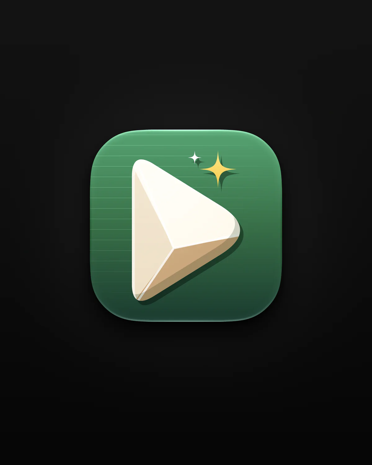 Paperplay app icon on black