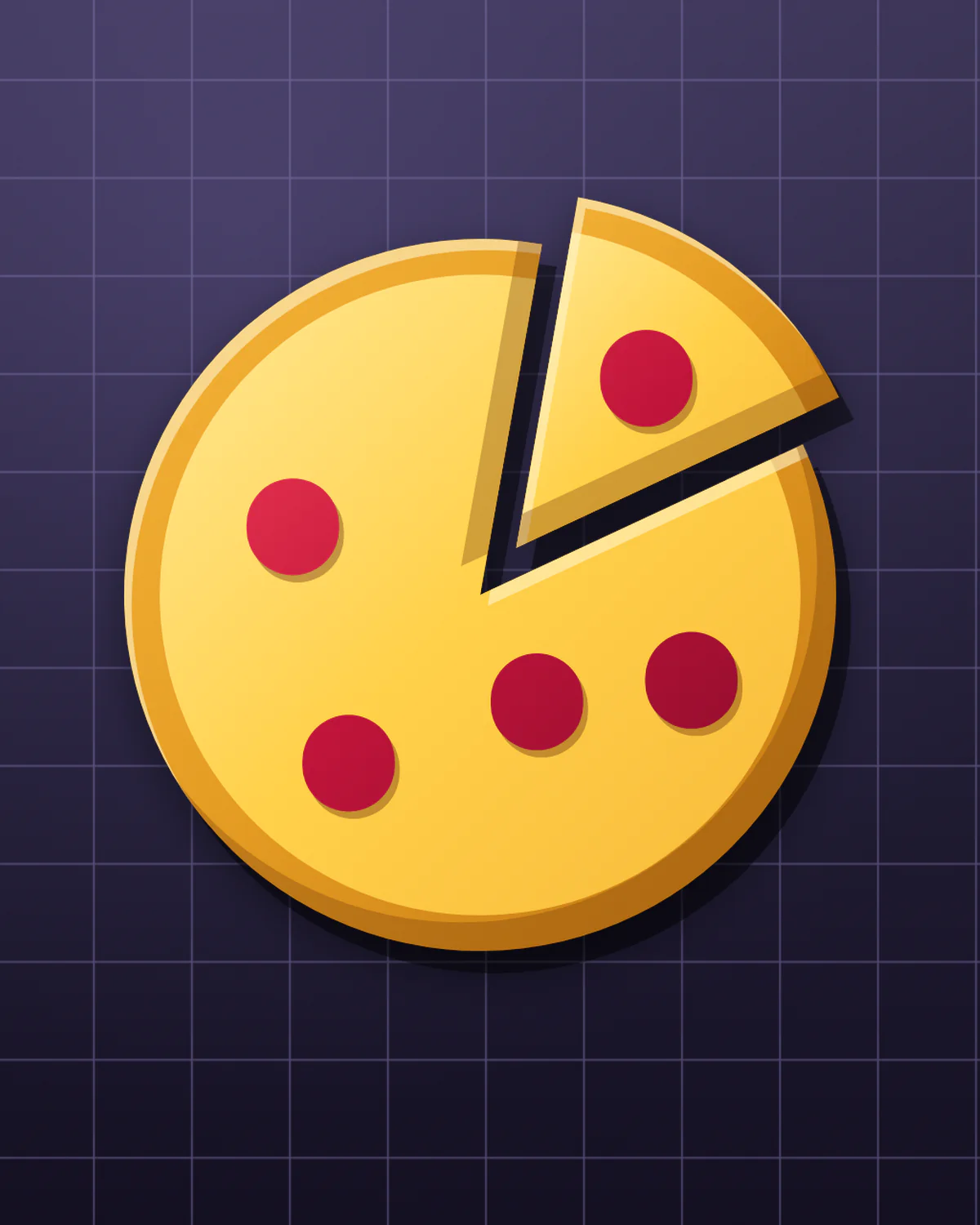 Pieshare artwork without the rounded frame