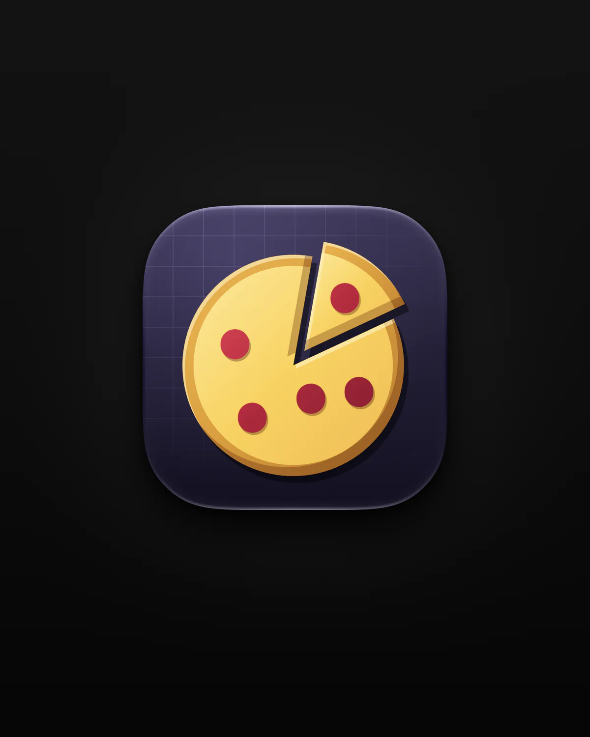 Pieshare app icon on black