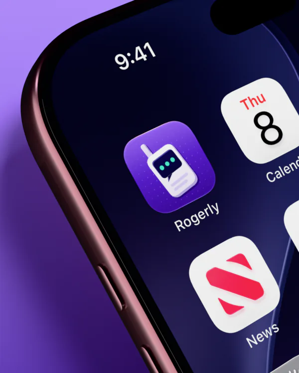 Rogerly on an iPhone home screen