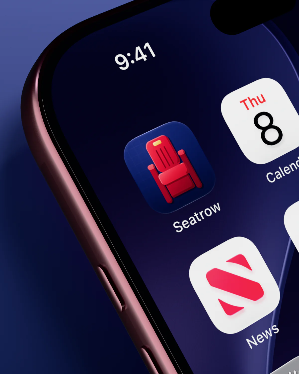 Seatrow in the first slot of an iPhone home screen