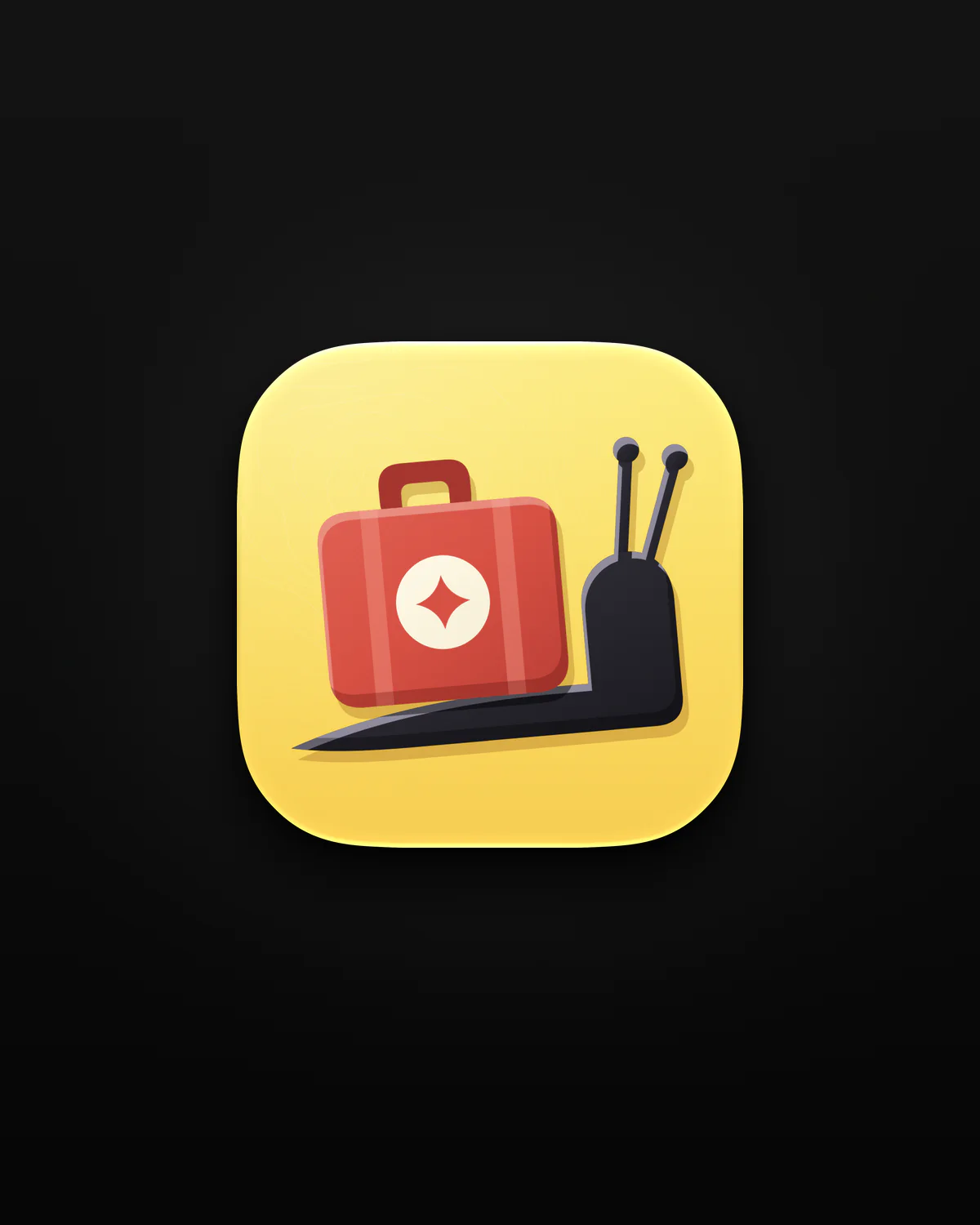 Shellcase app icon on black