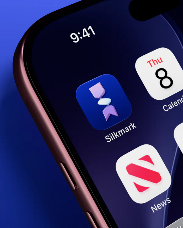 Silkmark on an iPhone home screen