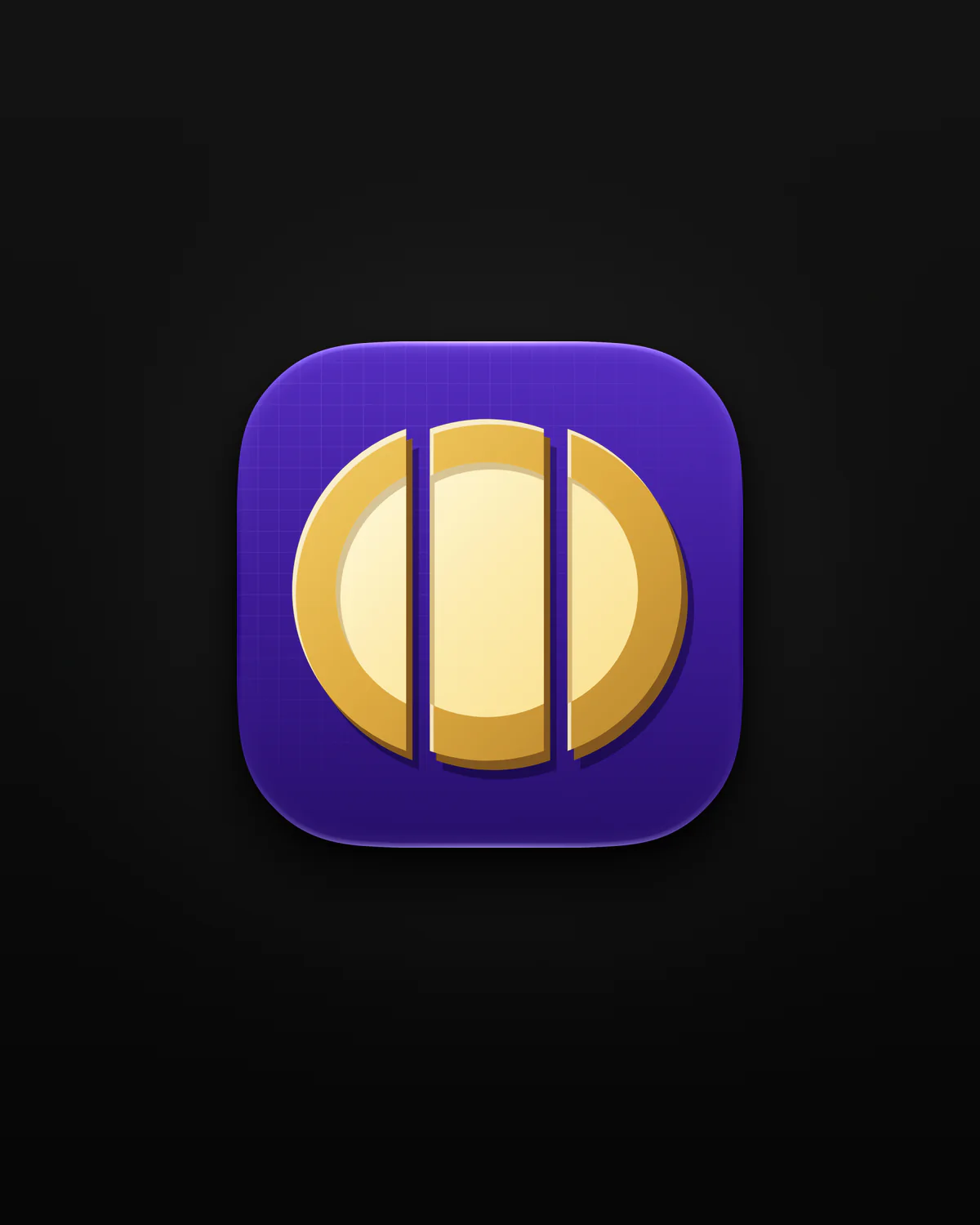 Thirds app icon on black