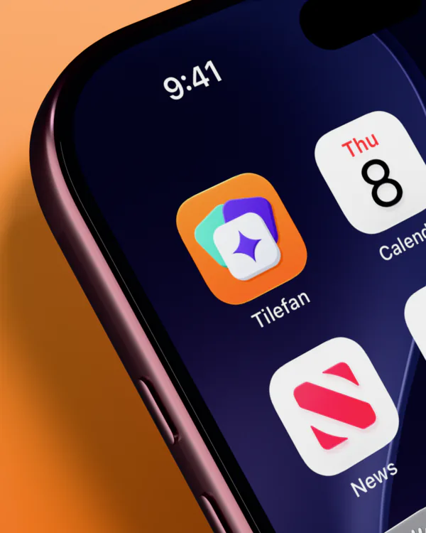 Tilefan on an iPhone home screen